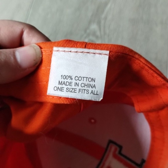 Illinois Fighting Illini Hat Baseball Dad Cap Orange Blue I Logo Adjustable OSFA - Picture 10 of 11